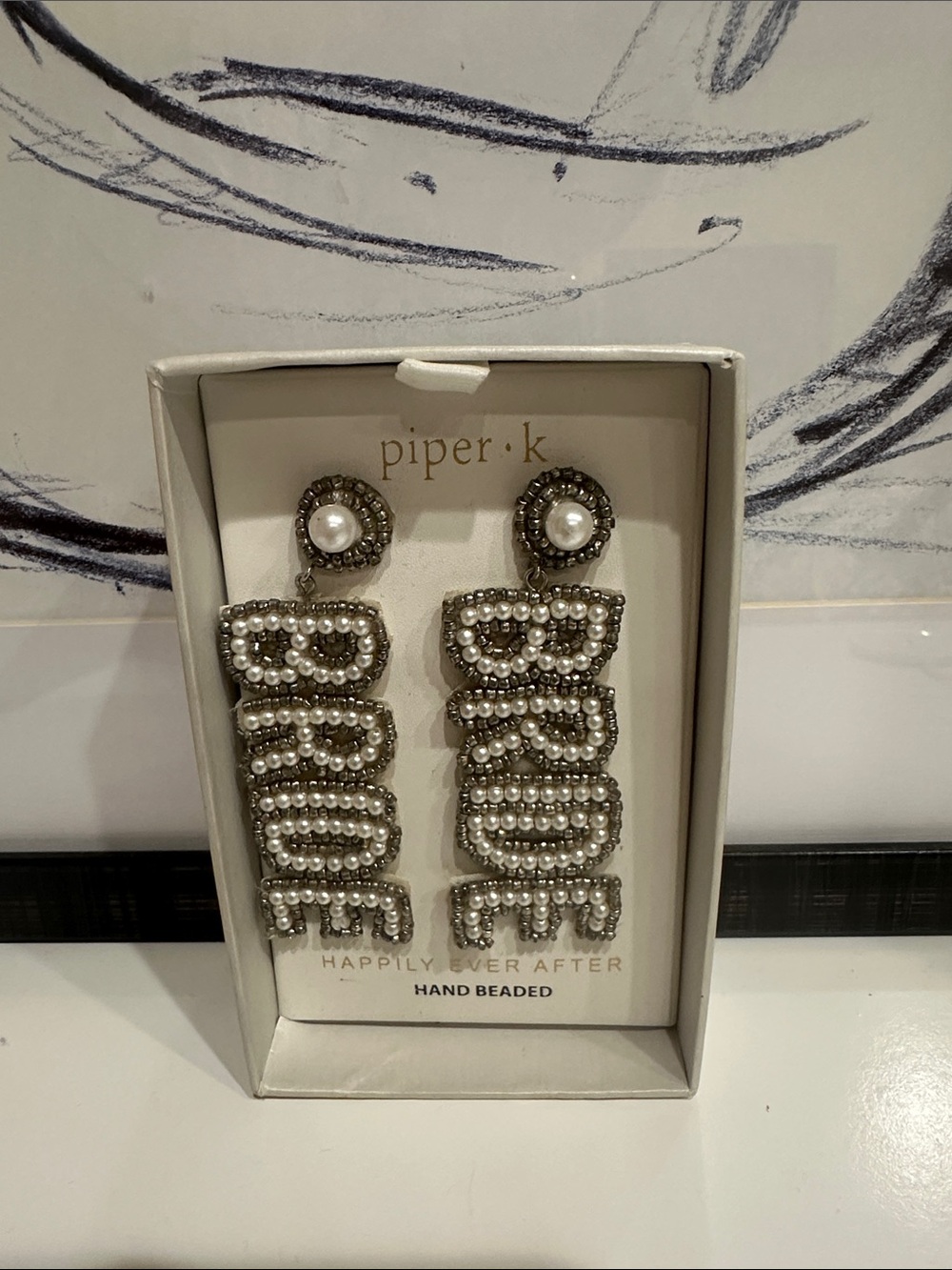 Piper K Bride earrings